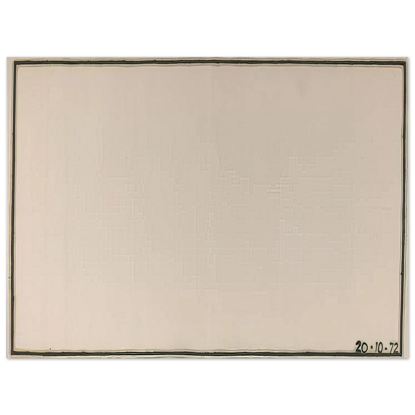 Bob Law - Mr Paranoia VII 20.10.72 No. 106 - 1972 75x100 cm / 30x40inches Fine Art Poster