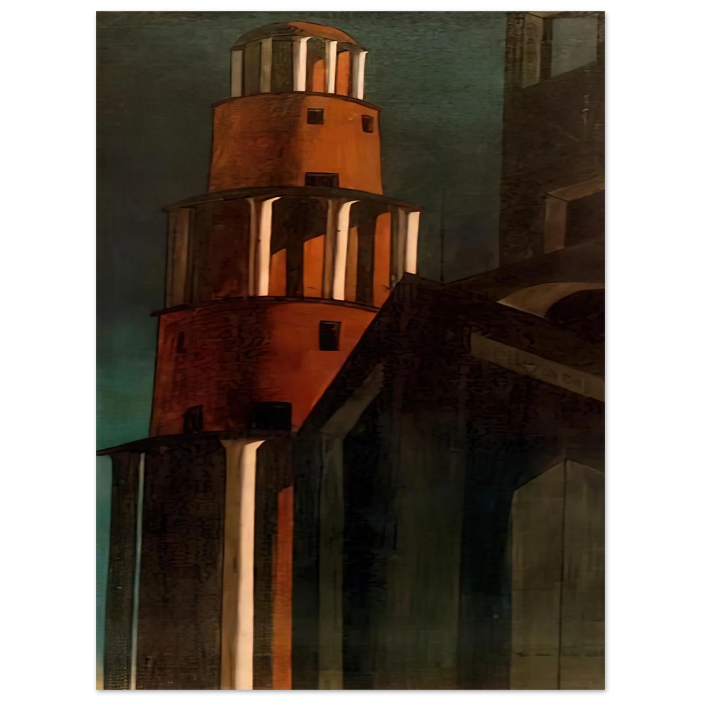 Giorgio de Chirico - THE TOWER 75x100 cm / 30x40inches Fine Art Poster