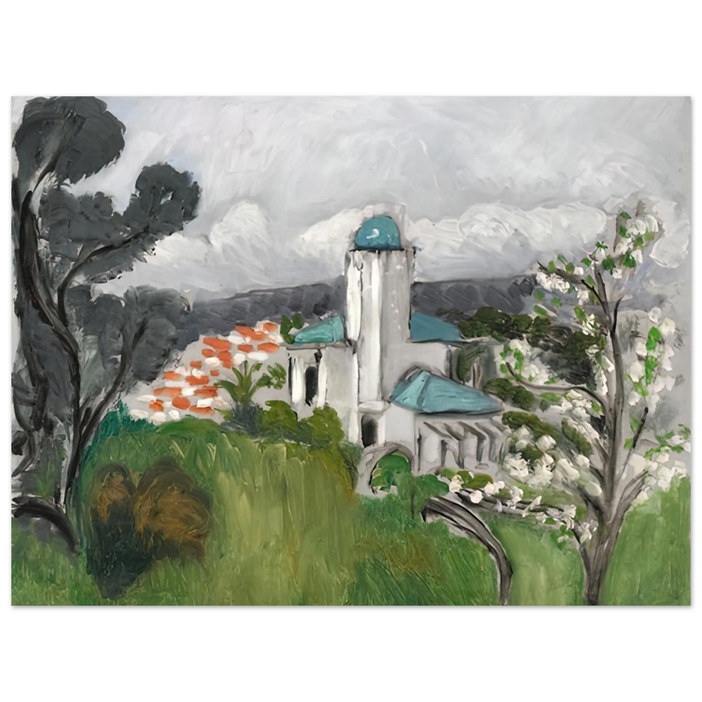 Henri Matisse - LA VILLA BLEUE 1918 75x100 cm / 30x40inches Fine Art Poster