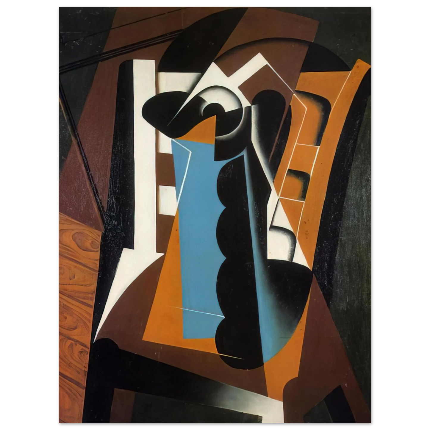 Juan Gris - STILL LIFE ON A CHAIR 1917 75x100 cm / 30x40inches Fine Art Poster