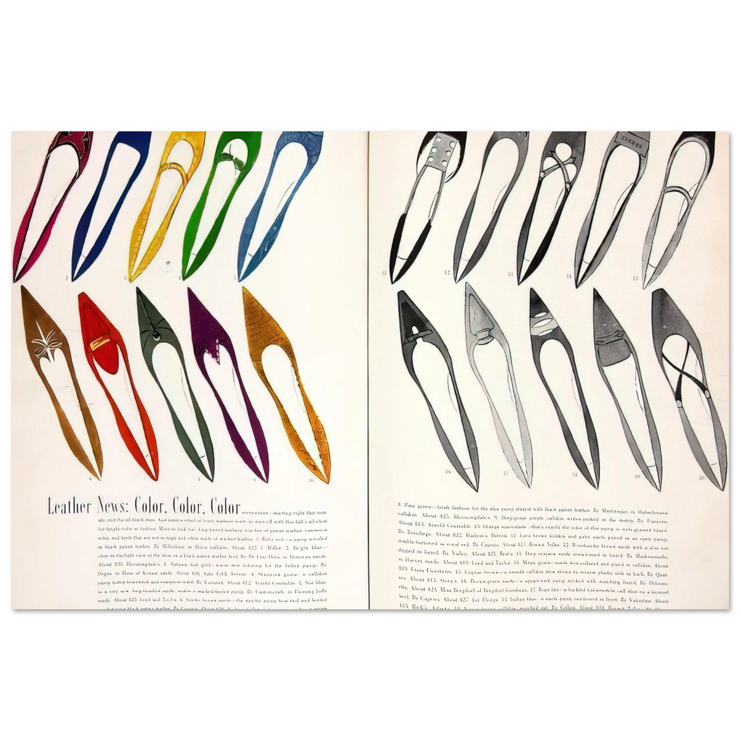 Andy Warhol - Shoe Advertisement for I.Miller Harper's Bazzar Fine Art Poster