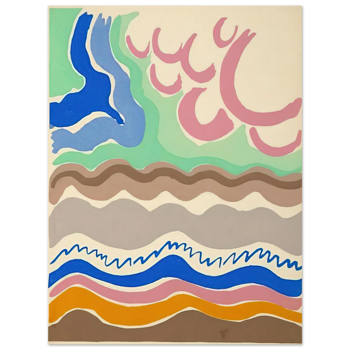 Sonia Delaunay - COMPOSITIONS COLORS IDEAS 14 75x100 cm / 30x40inches Fine Art Poster