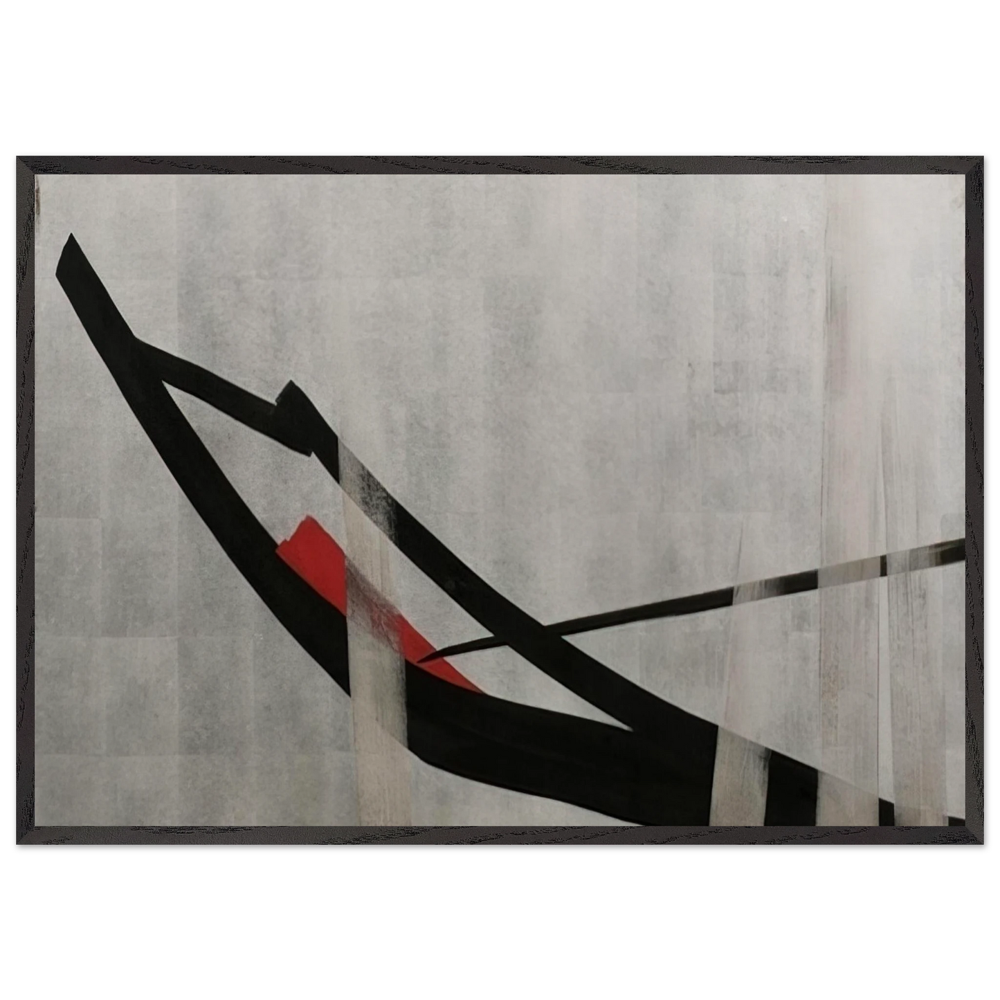 Untitled - 1977 N4 - Toko Shinoda 70x100 cm / 28x40 inches Framed Art Print – Black Wooden Frame