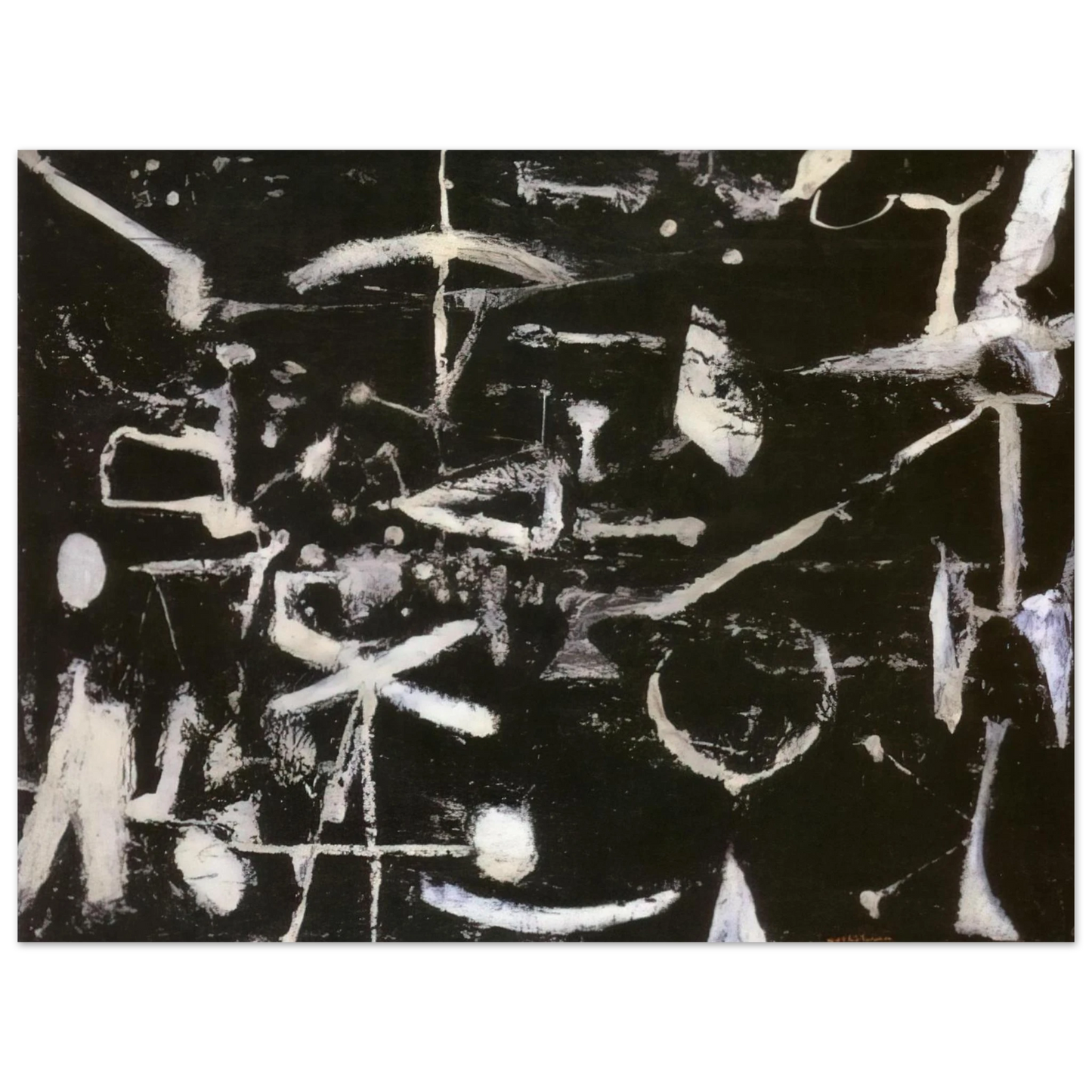 Jiro Yoshihara - Untitled - Art Informel 75x100 cm / 30x40inches Fine Art Poster