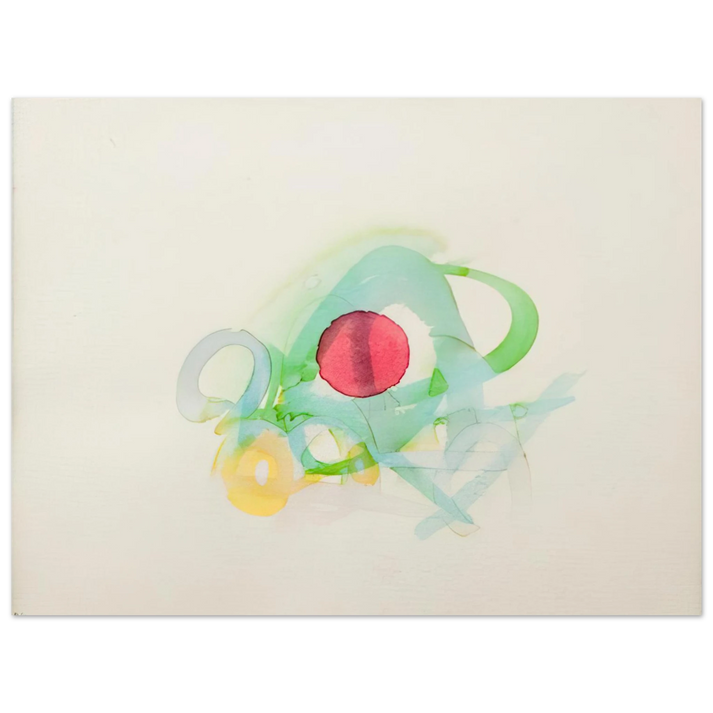 Luis Feito - UNTITLED RED GREEN YELLOW AND BLUE 75x100 cm / 30x40inches Fine Art Poster