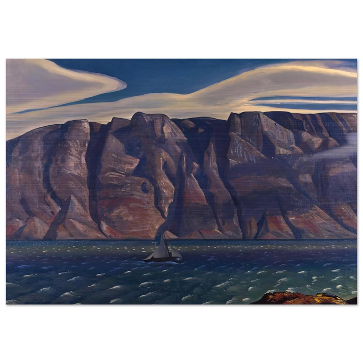 Squall, Greenland - Rockwell Kent Brushed Aluminum Print - 70x100 cm / 28x40 inches | Rockwell Kent Aluminum Print | Rockwell Kent Prints