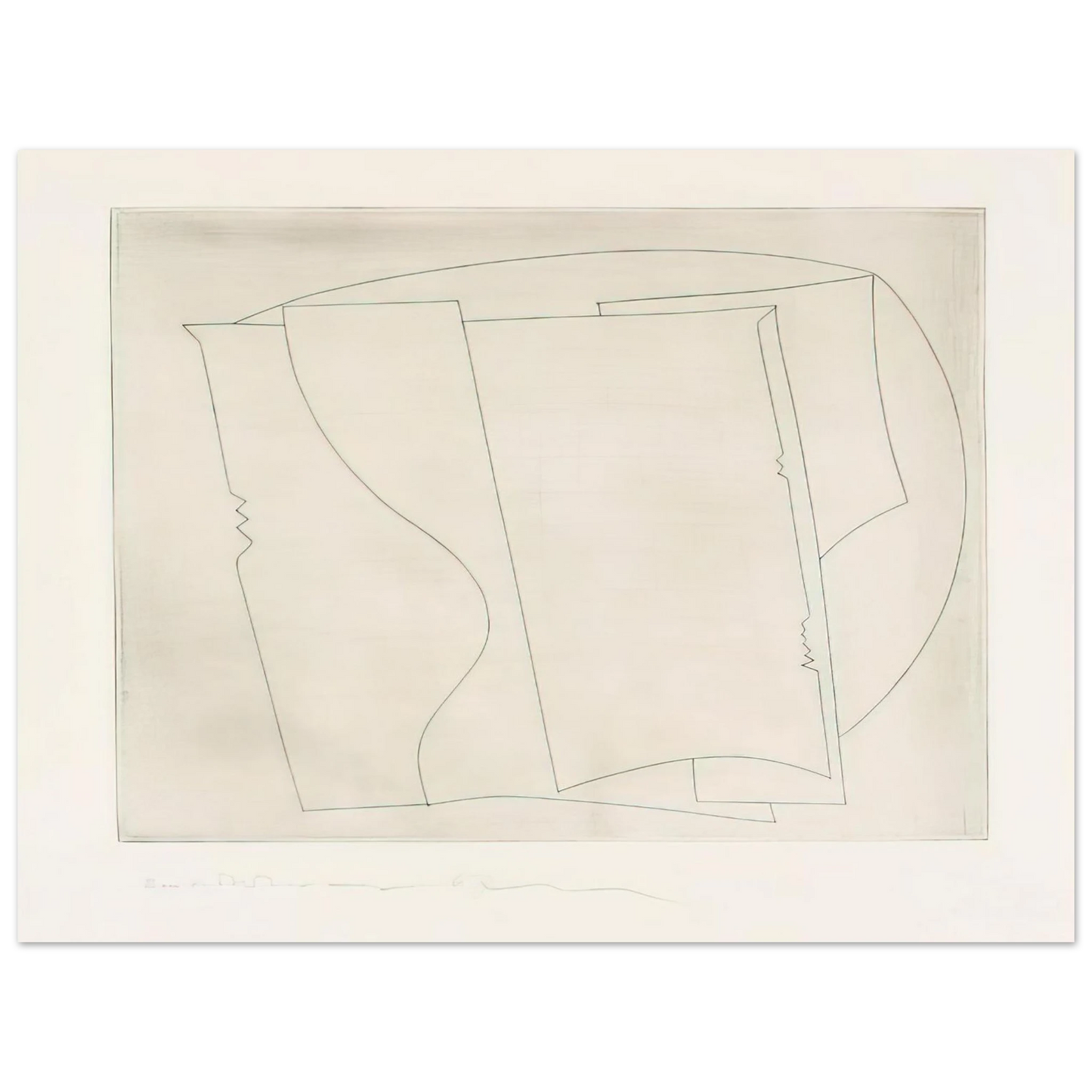Ben Nicholson - Ronco - 1967 75x100 cm / 30x40inches Fine Art Poster