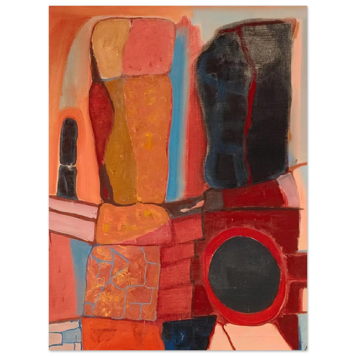 John Ferren - Rock Totems - 1948 75x100 cm / 30x40inches Fine Art Poster