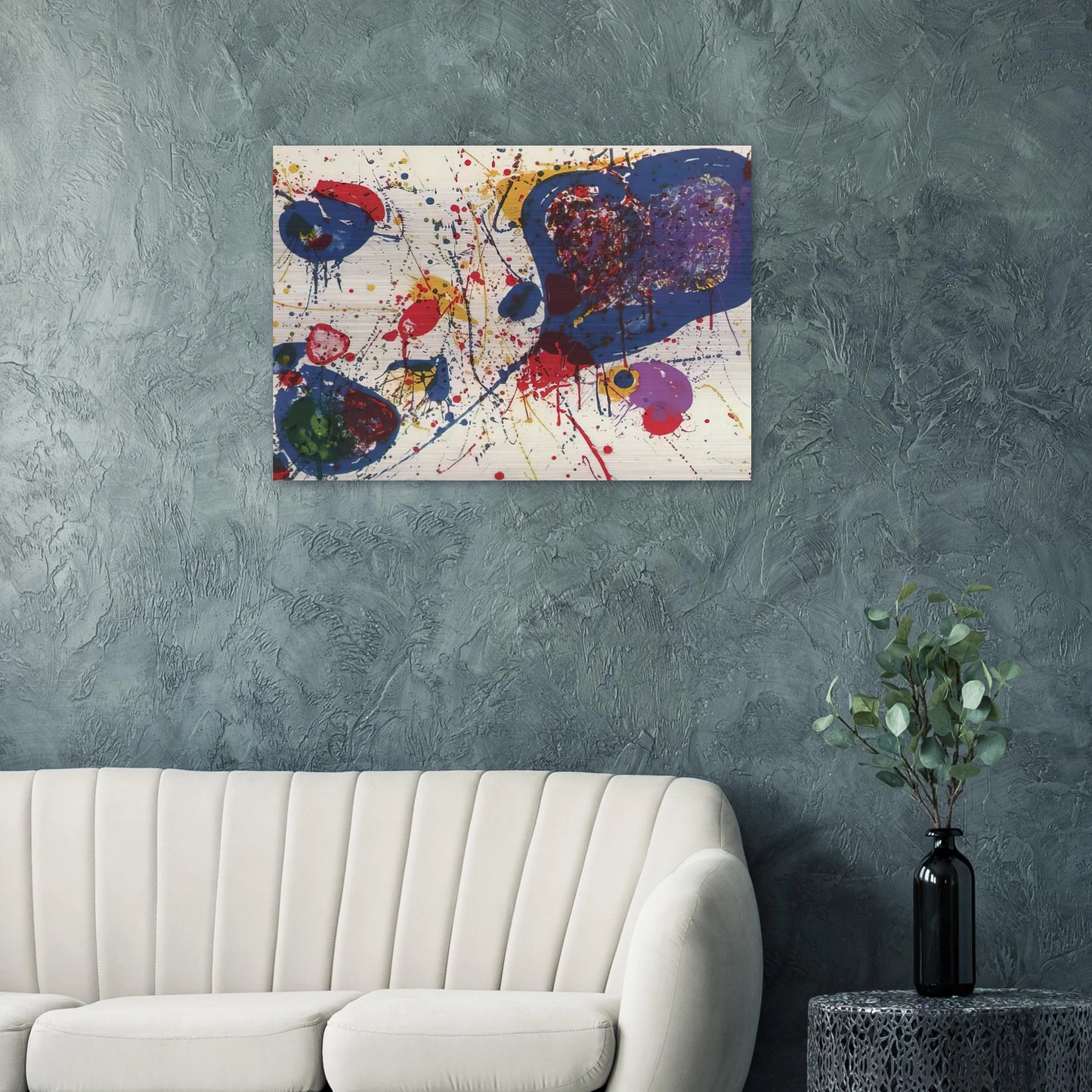 Light Violet Lembark L20 - Sam Francis Brushed Aluminum Print - 70x100 cm / 28x40 inches | Sam Francis Aluminum Print | Sam Francis Prints