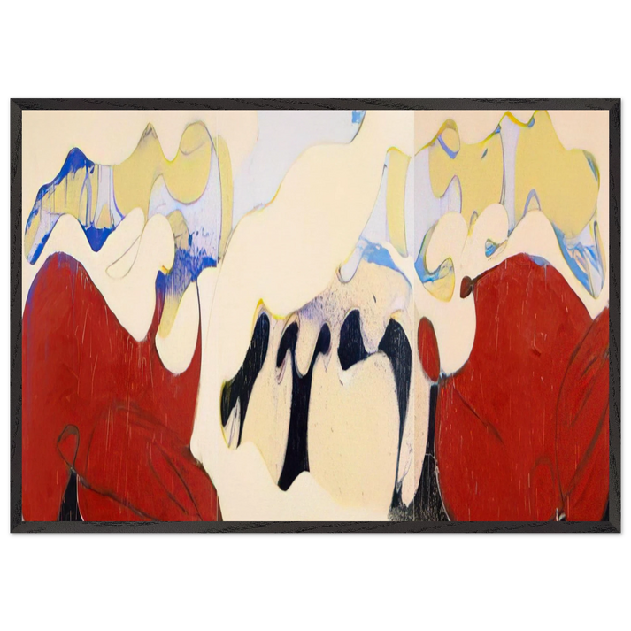 Coney Island Beauty - 1974 - Norman Bluhm 70x100 cm / 28x40 inches Framed Art Print – Black Wooden Frame