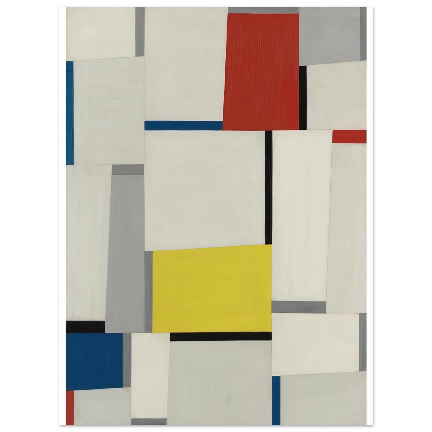 Fritz Glarner - Relational Painting #65 - 1953 75x100 cm / 30x40inches Fine Art Poster