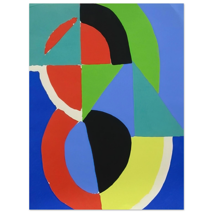 Sonia Delaunay - COMPOSITION 2 75x100 cm / 30x40inches Fine Art Poster