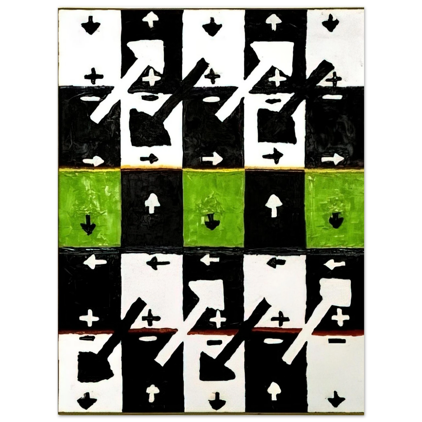Alfred Jensen - An Influence of the Earth's Motion on Optical Phenomena - 1961 75x100 cm / 30x40inches Fine Art Poster