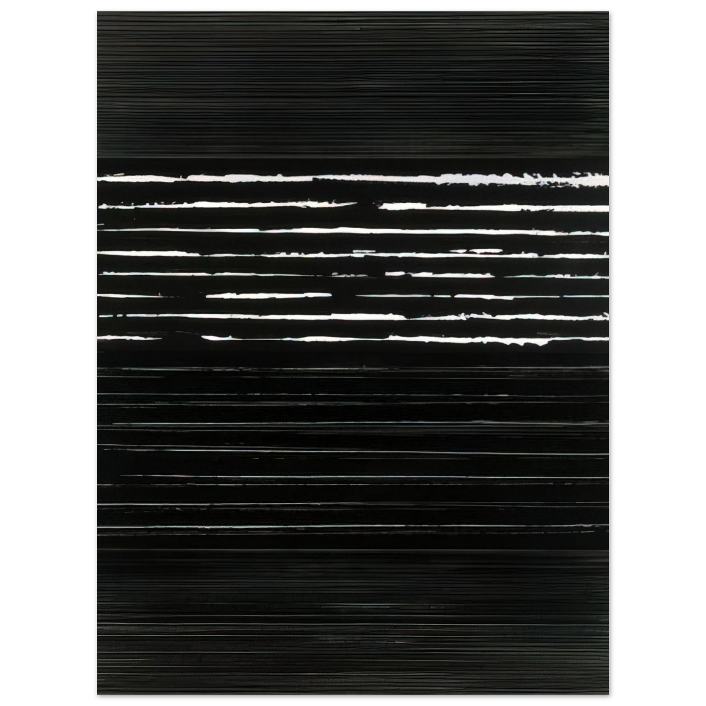 Pierre Soulages - Peinture 324 x 181 cm, 14 mars 1999 Polyptyque - 1999 75x100 cm / 30x40inches Fine Art Poster