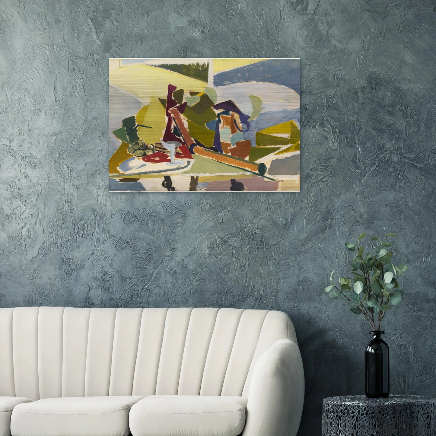 Still Life - Lee Krasner Brushed Aluminum Print - 70x100 cm / 28x40 inches | Lee Krasner Aluminum Print | Lee Krasner Prints