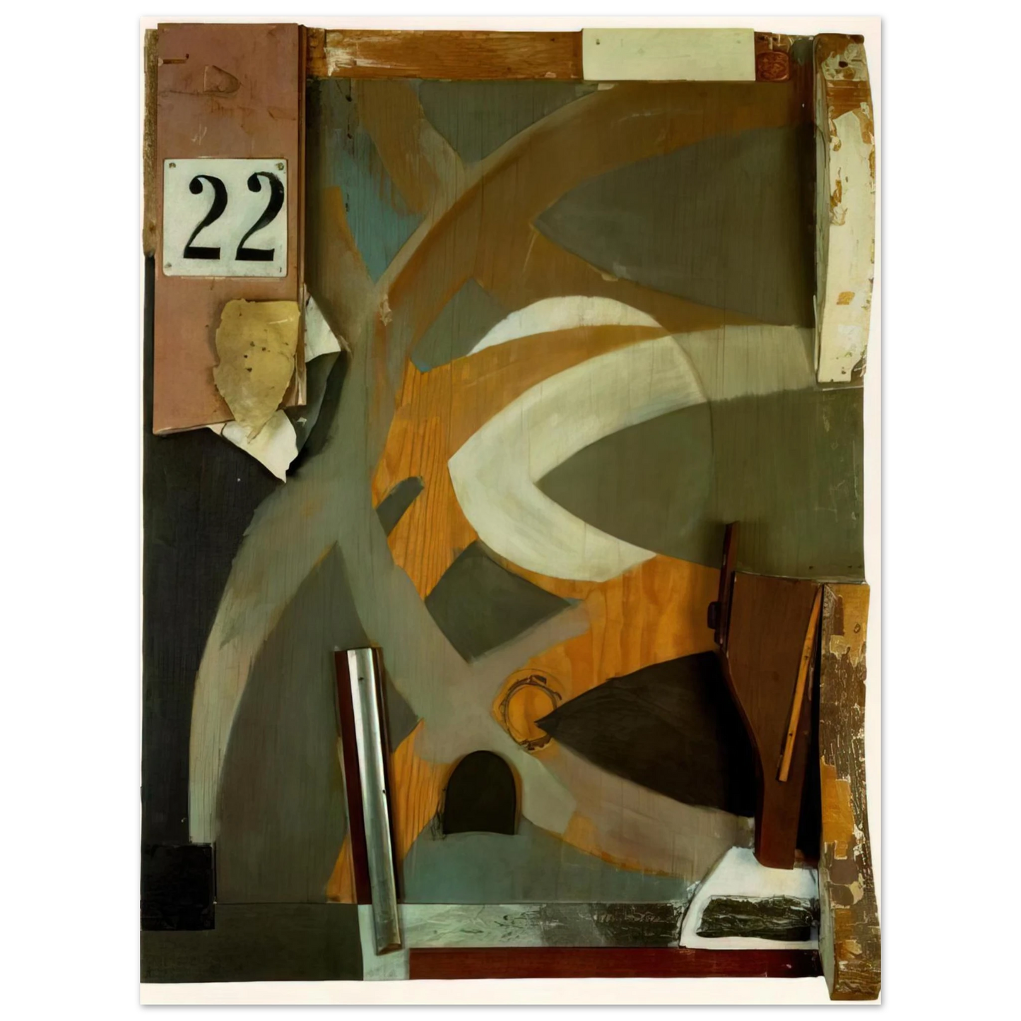 Kurt Schwitters - THE SPRING DOOR 1938 75x100 cm / 30x40inches Fine Art Poster