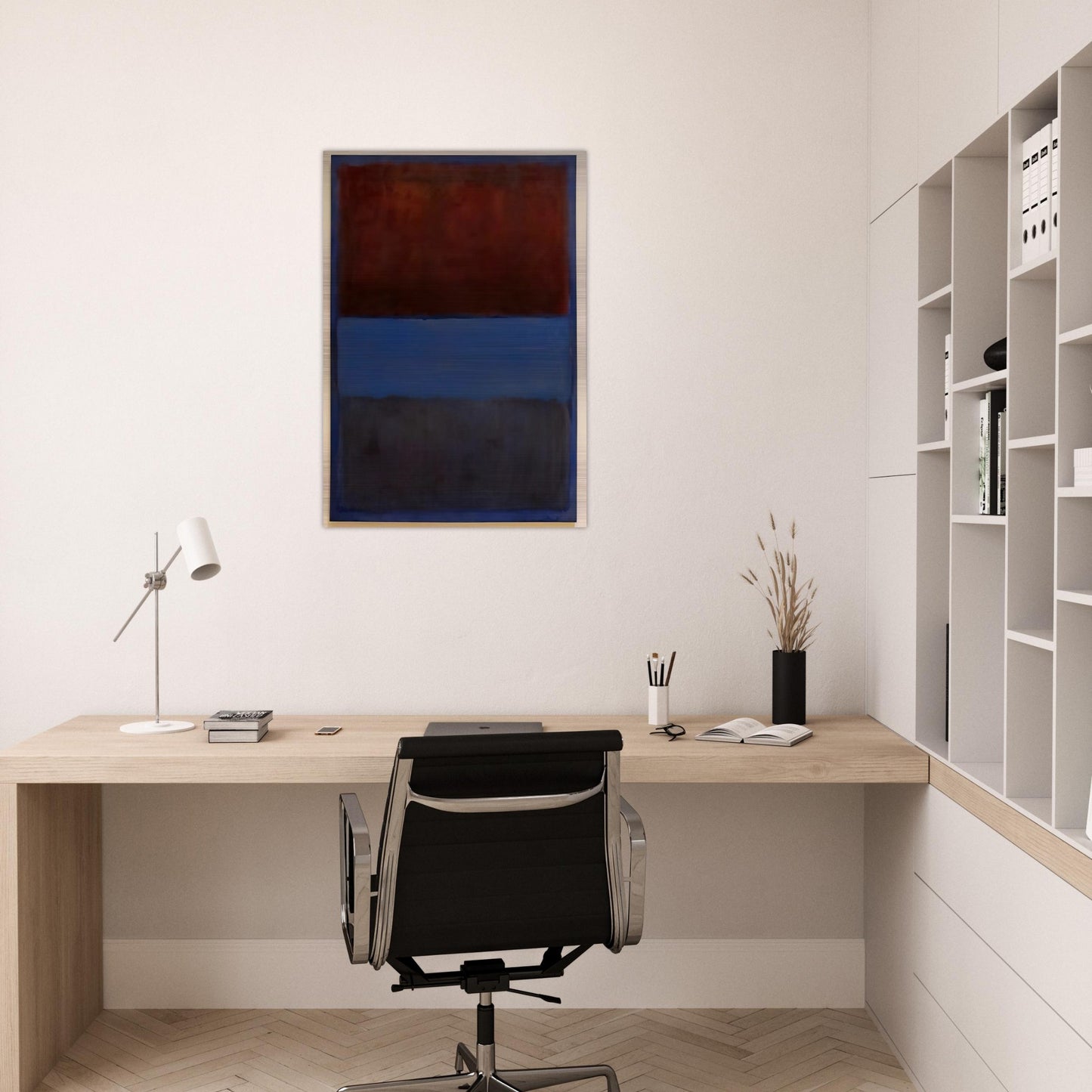 No.61 Rust and Blue - 1953 - Mark Rothko Brushed Aluminum Print - 70x100 cm / 28x40 inches | Mark Rothko Aluminum Print | Mark Rothko Prints