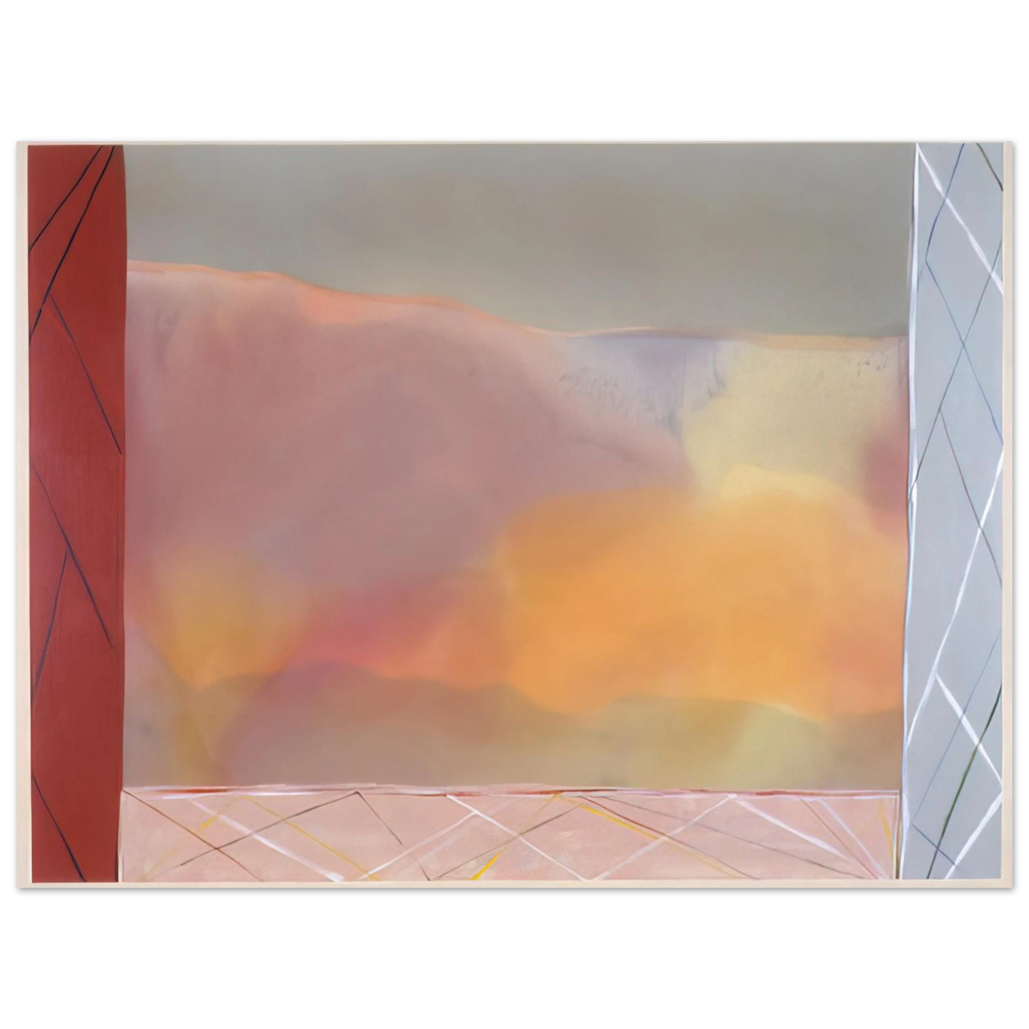Ronnie Landfield - Tahity Trinity - 1988 75x100 cm / 30x40inches Fine Art Poster