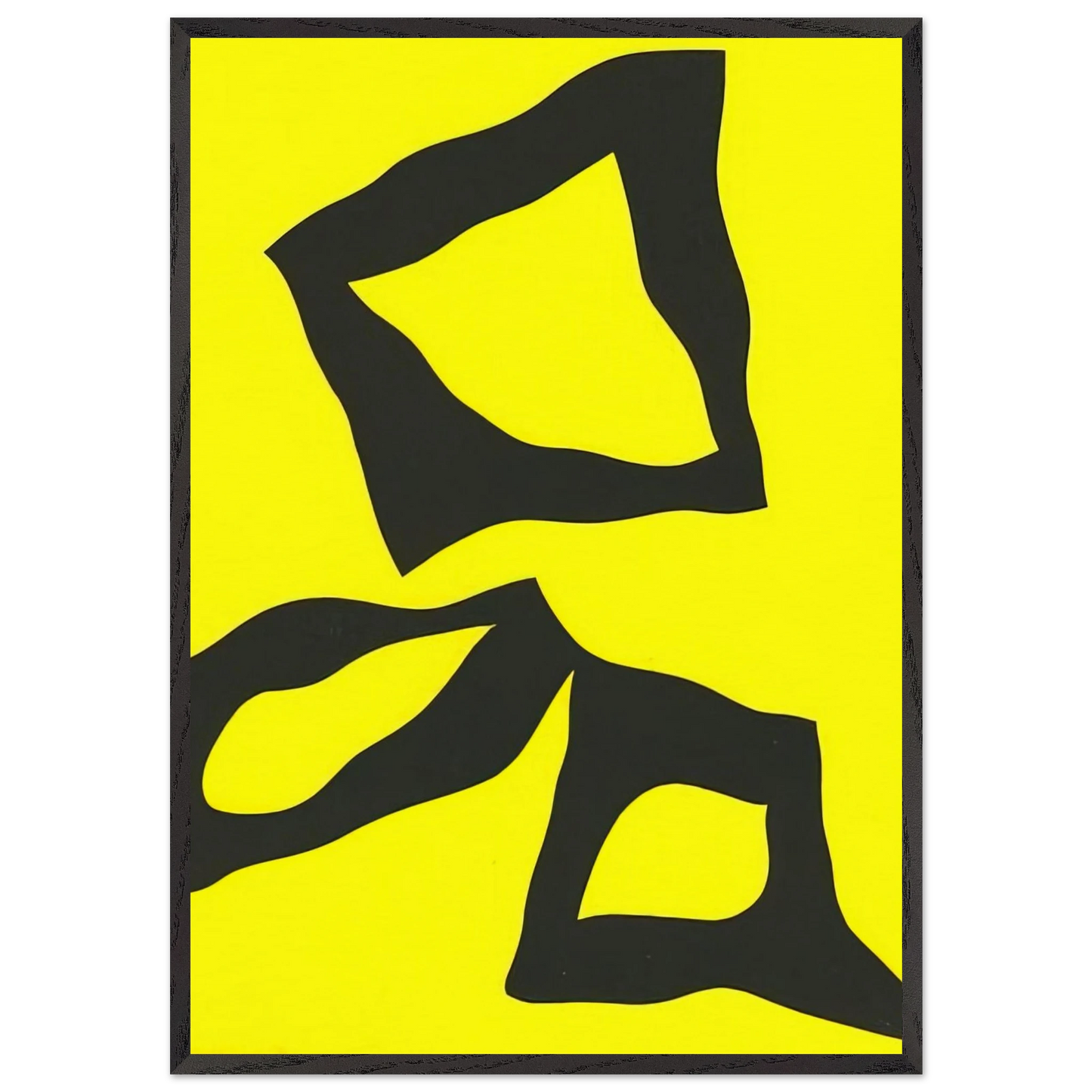 Hasard - Jean Arp 70x100 cm / 28x40 inches Framed Art Print – Black Wooden Frame