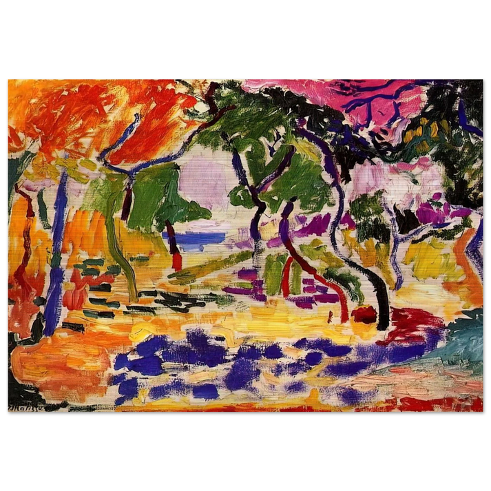 COUNTRYSIDE AT COLLIOURE 1905 - Henri Matisse Brushed Aluminum Print - 70x100 cm / 28x40 inches | Henri Matisse Aluminum Print | Henri Matisse Prints