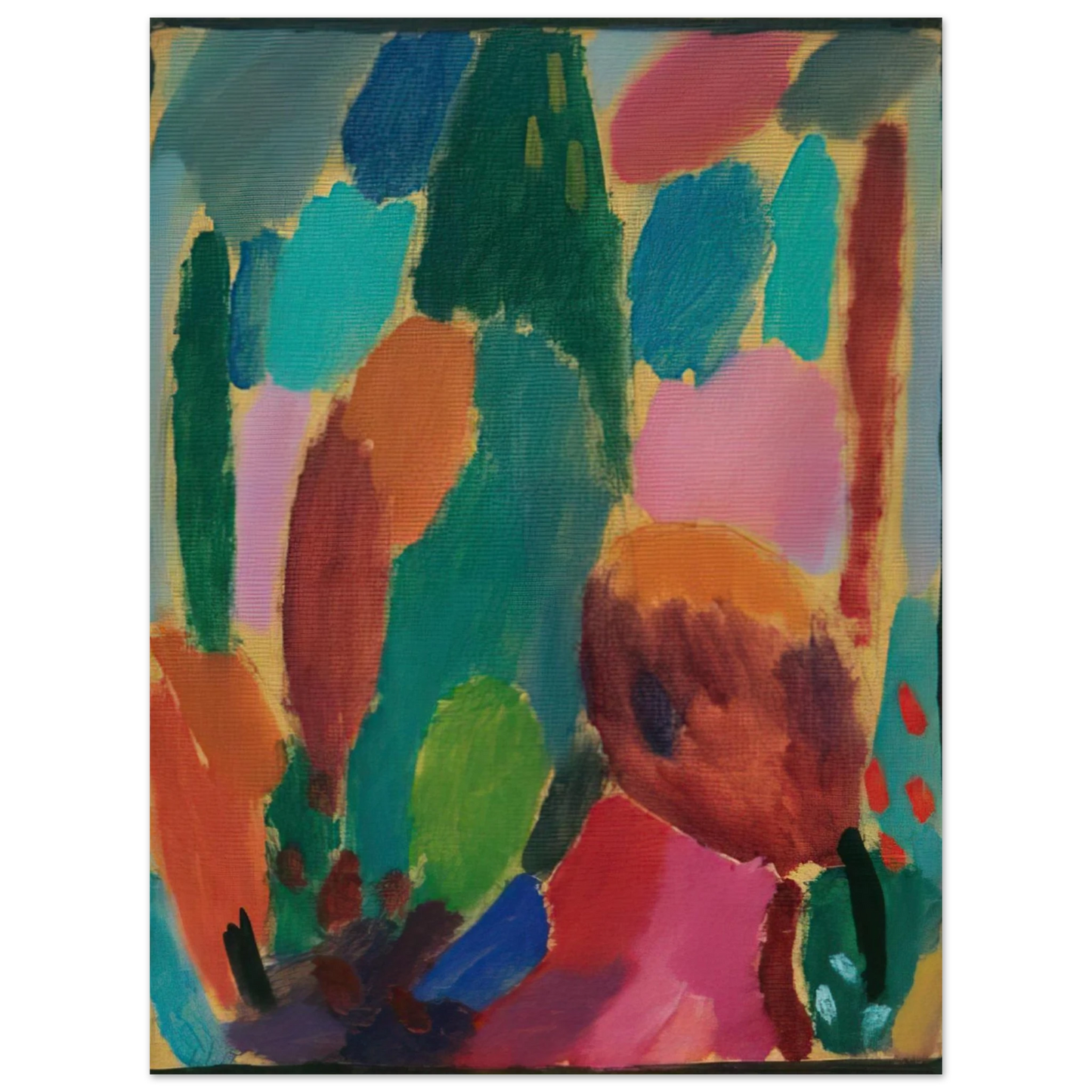 Alexej von Jawlensky - VARIATION Z RTLICHKEITEN 1917 75x100 cm / 30x40inches Fine Art Poster