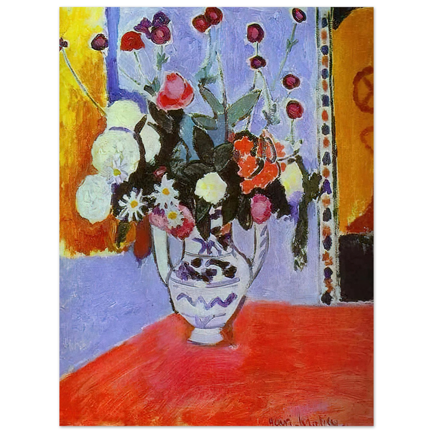 Henri Matisse - A BUNCH OF FLOWERS 1907 75x100 cm / 30x40inches Fine Art Poster