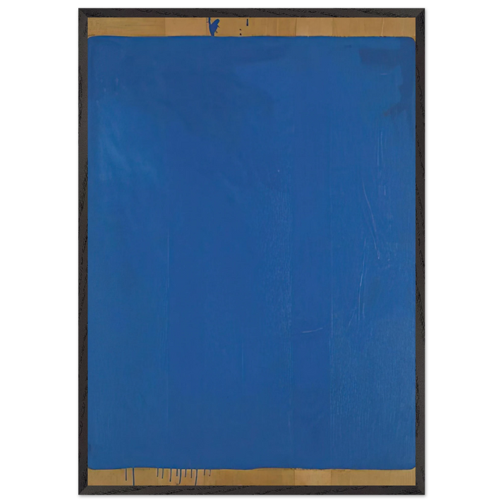 Monocromo blu - 1961 - Mario Schifano 70x100 cm / 28x40 inches Framed Art Print – Black Wooden Frame