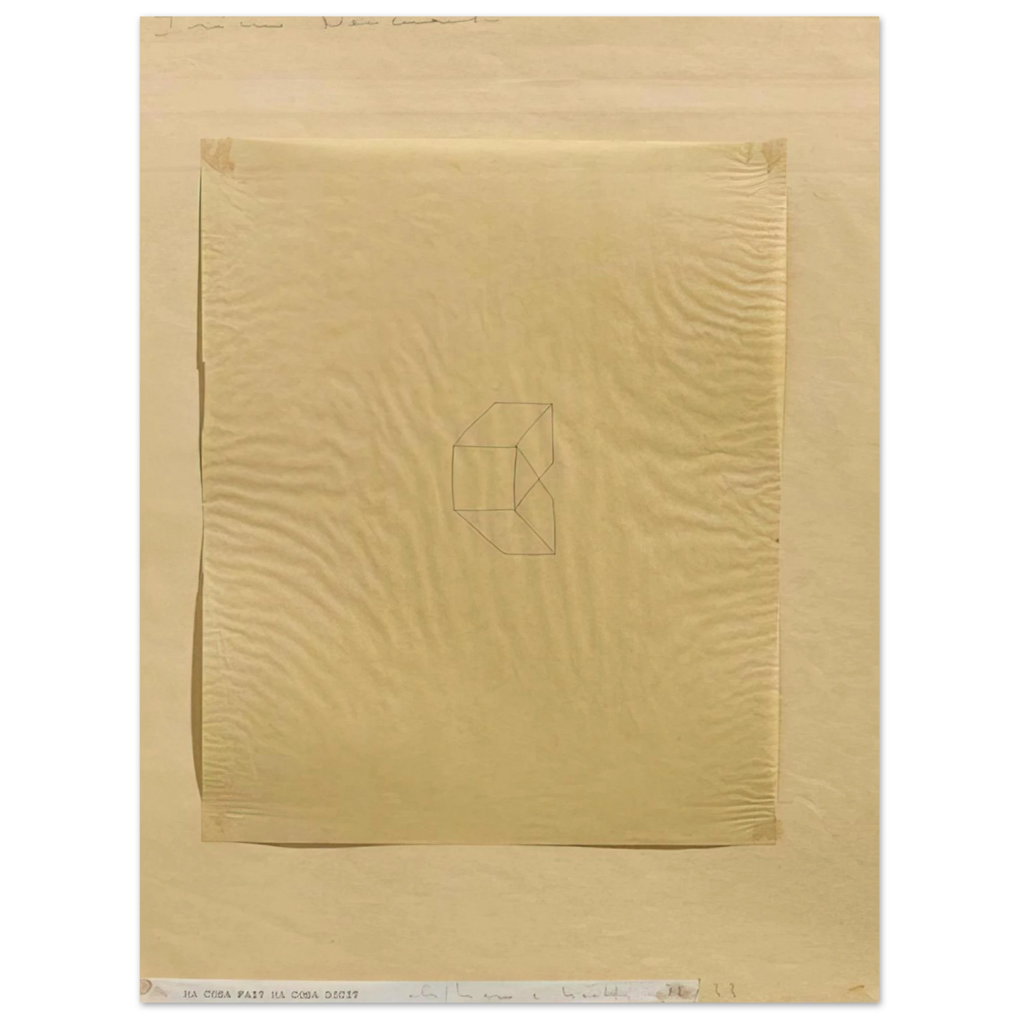 Alighiero Boetti - MA COSA FAI MA COSA DICI 1972 75x100 cm / 30x40inches Fine Art Poster
