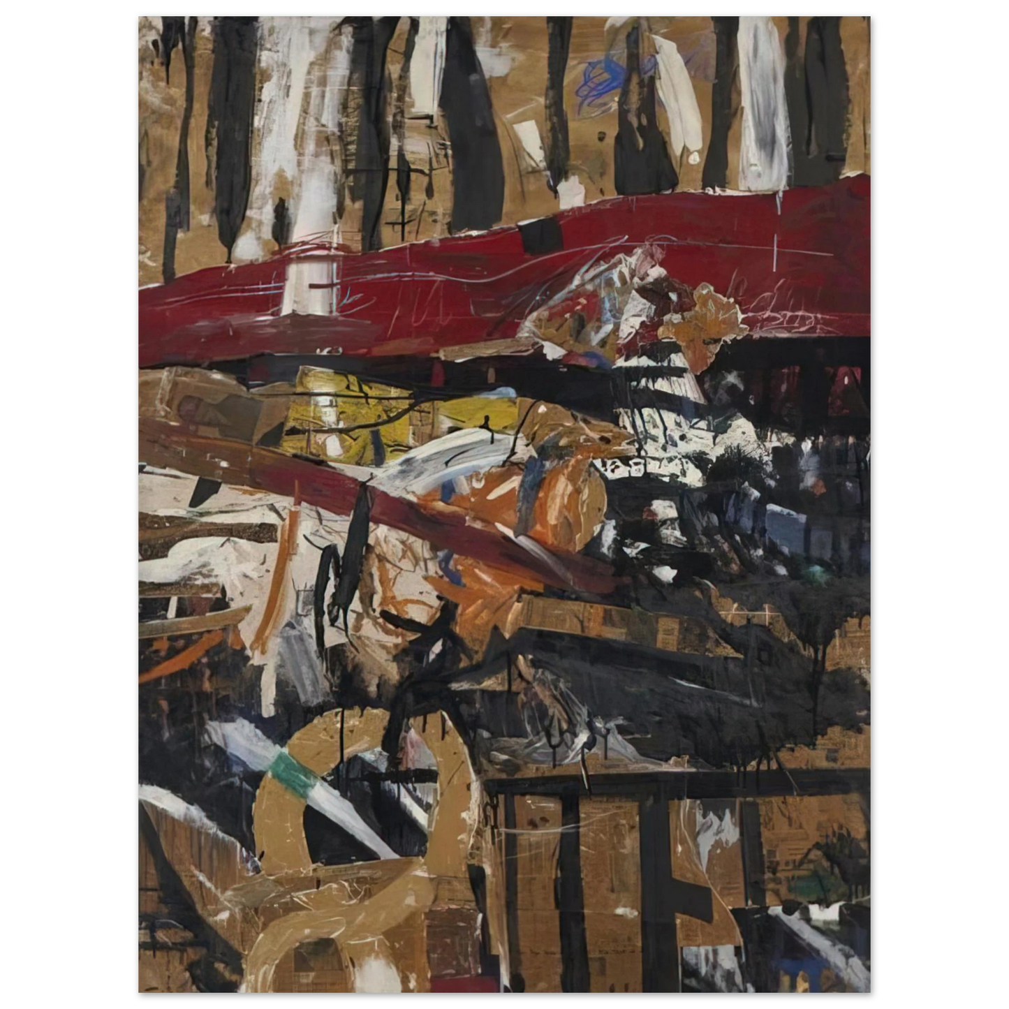 Allan Kaprow - Caged Pheasant #2 75x100 cm / 30x40inches Fine Art Poster
