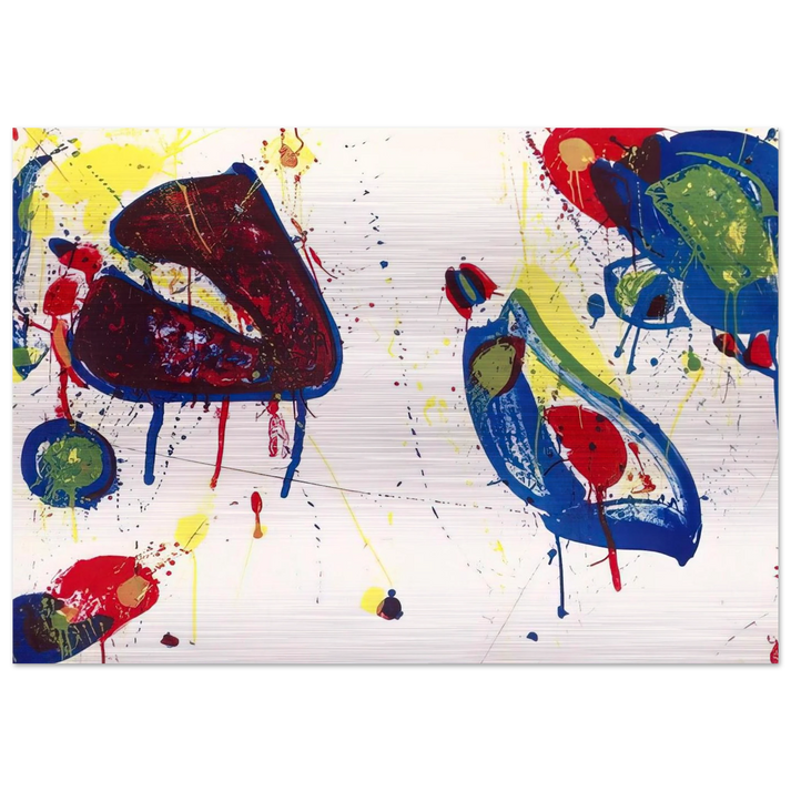 Heart Stone - Sam Francis Brushed Aluminum Print - 70x100 cm / 28x40 inches | Sam Francis Aluminum Print | Sam Francis Prints