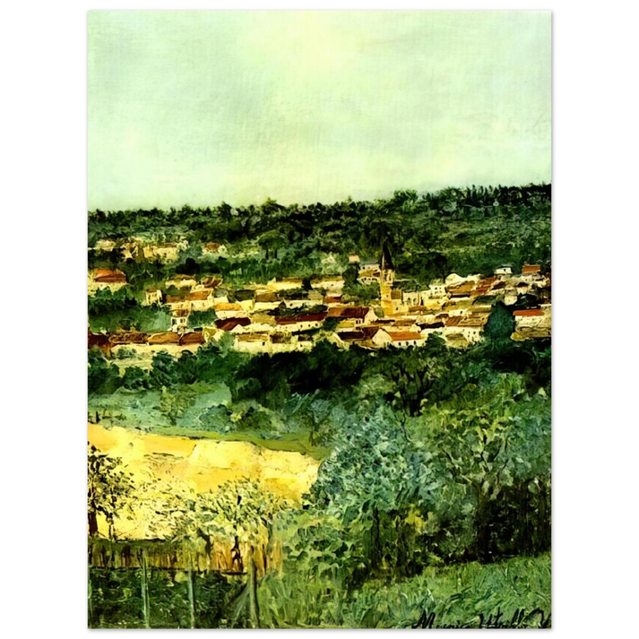 Maurice Utrillo - VIEW OF MONTMAGNY 75x100 cm / 30x40inches Fine Art Poster