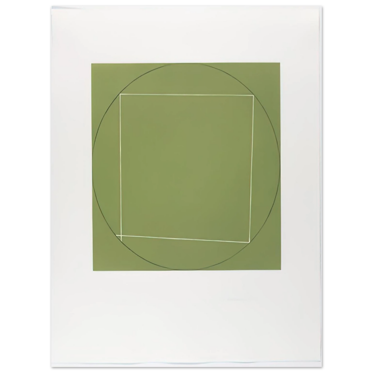 Robert Mangold - UNTITLED FROM SEVEN AQUATINTS 1973 75x100 cm / 30x40inches Fine Art Poster