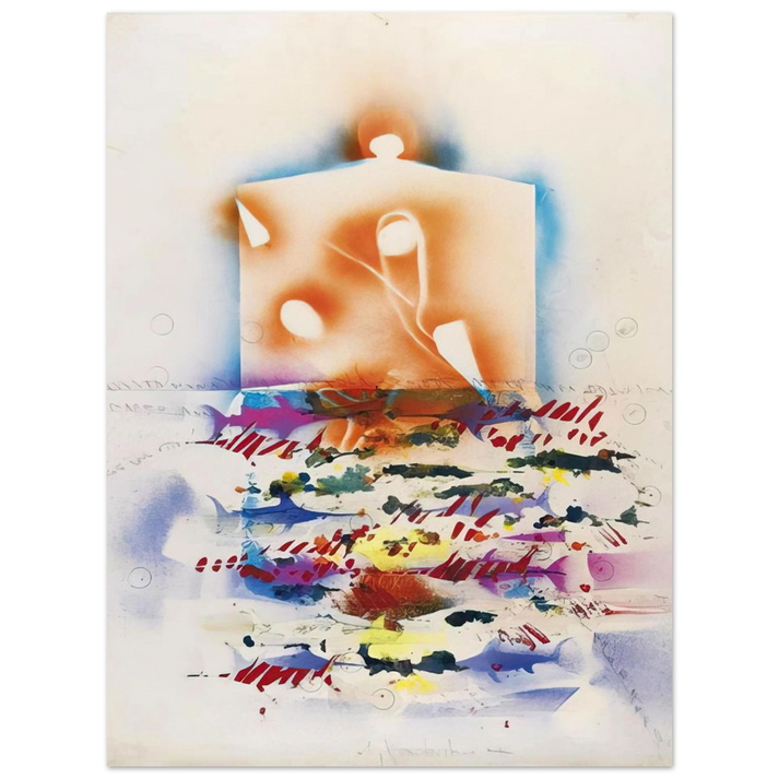 Alighiero Boetti - PESCI SPADA 1988 75x100 cm / 30x40inches Fine Art Poster