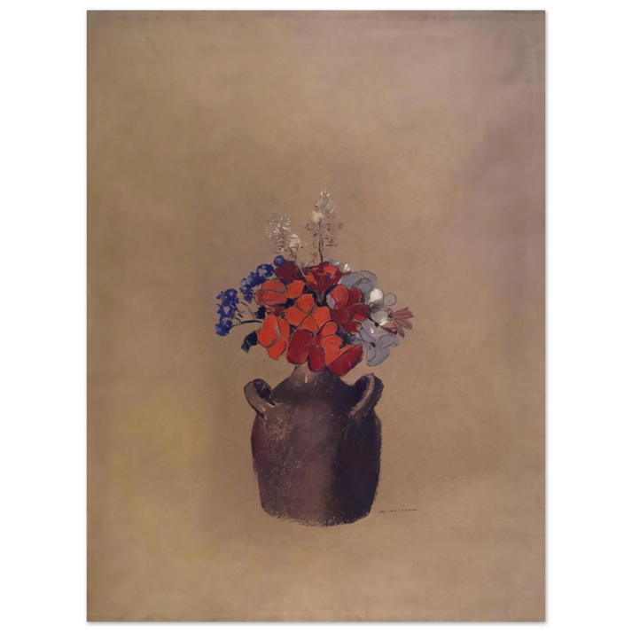 Odilon Redon - FLOWERS IN A VASE 75x100 cm / 30x40inches Fine Art Poster