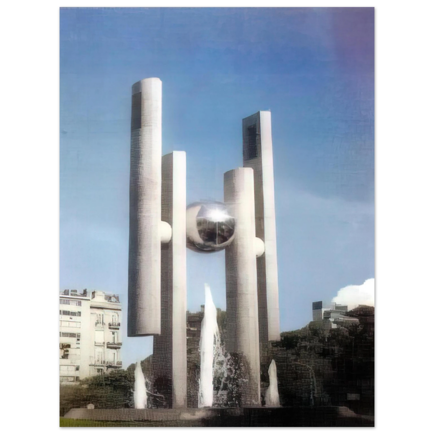 Gyula Kosice - Homage to Democracy - 2000 75x100 cm / 30x40inches Fine Art Poster