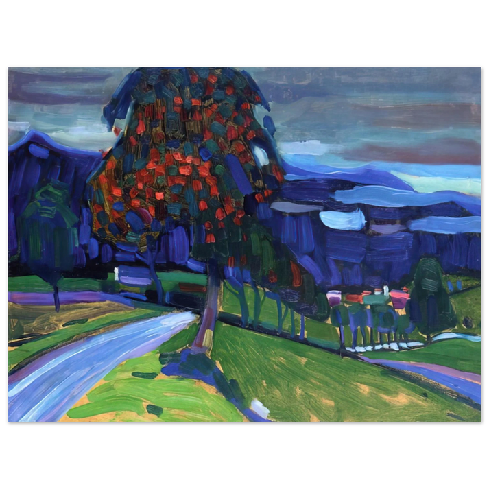 Wassily Kandinsky - AUTUMN IN MURNAU 1908 75x100 cm / 30x40inches Fine Art Poster