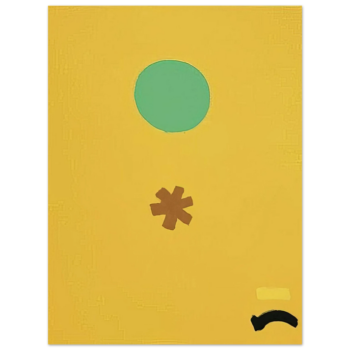 Adolph Gottlieb - Black Note - 1971 75x100 cm / 30x40inches Fine Art Poster