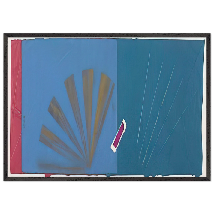 Summer Collage - Sol LeWitt 70x100 cm / 28x40 inches Framed Art Print – Black Wooden Frame