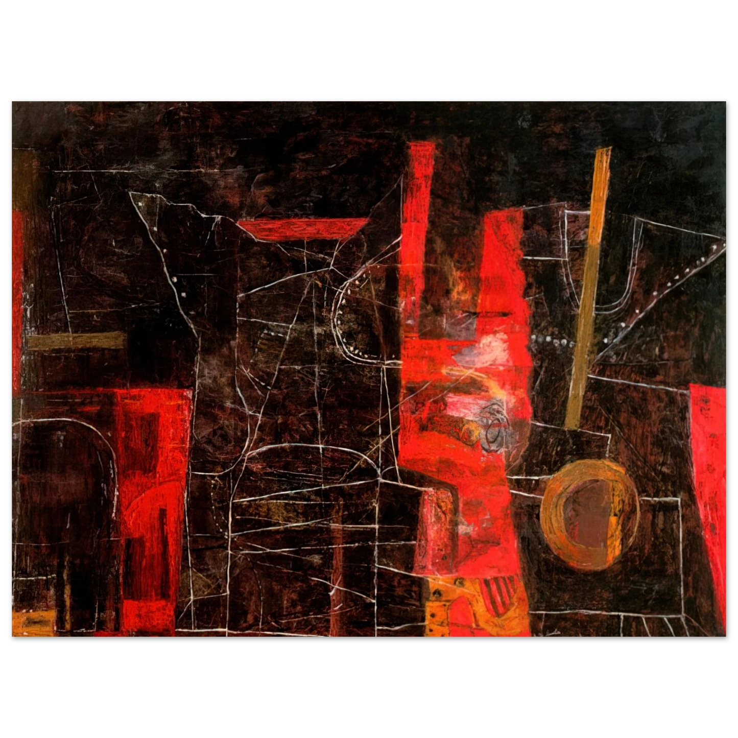 Philip Guston - THE TORMENTORS 1948 75x100 cm / 30x40inches Fine Art Poster