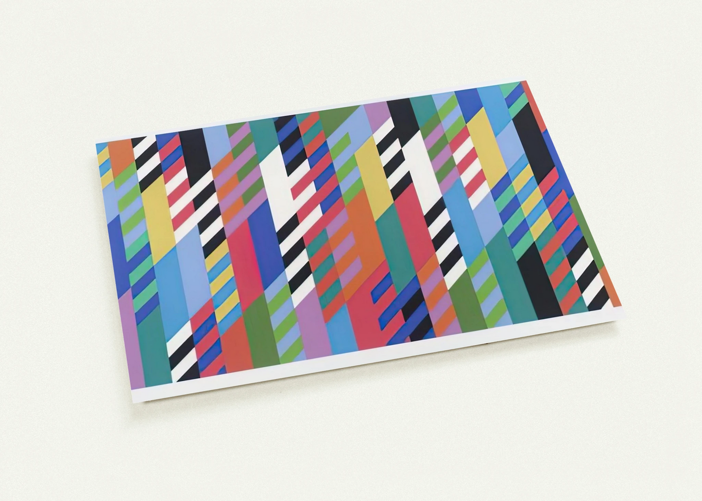 FETE 1989 By Bridget Riley Pack of 10 Post Cards | Bridget Riley Post Cards | A6 (10.5 x 14.8 cm) - 4.1 x 5.8 inches