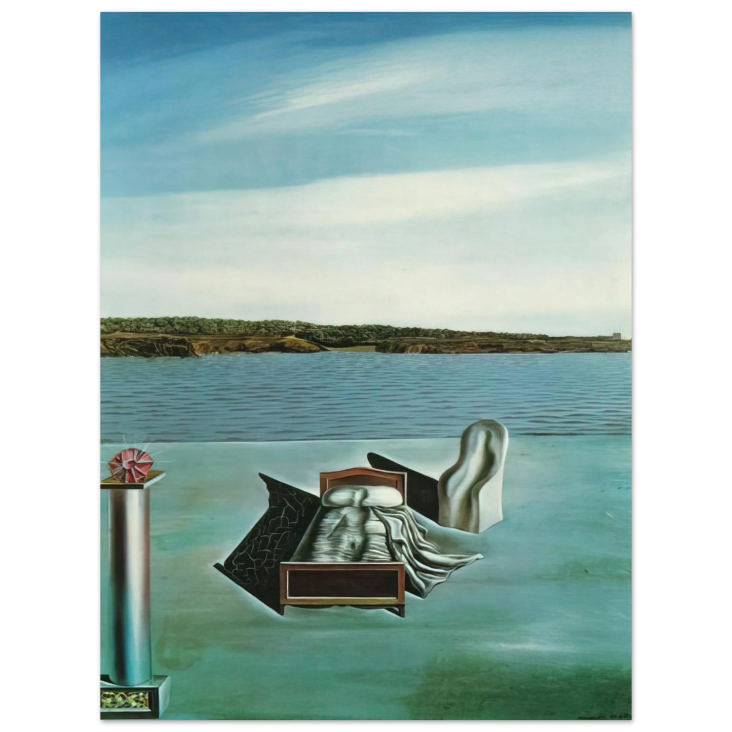 Salvador Dali - SURREALIST COMPOSITION WITH INVISIBLE FIGURES 75x100 cm / 30x40inches Fine Art Poster