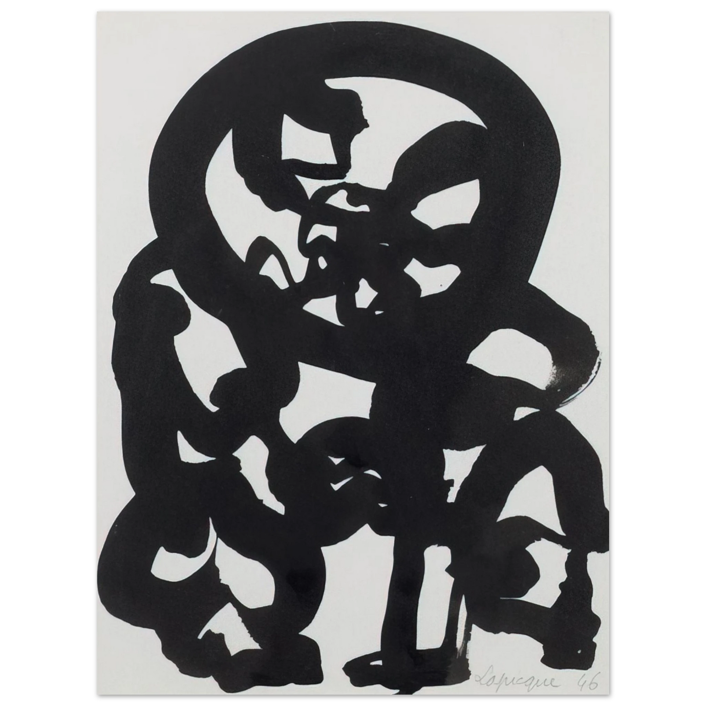 Charles Lapicque - Le Pardon - 1946 75x100 cm / 30x40inches Fine Art Poster