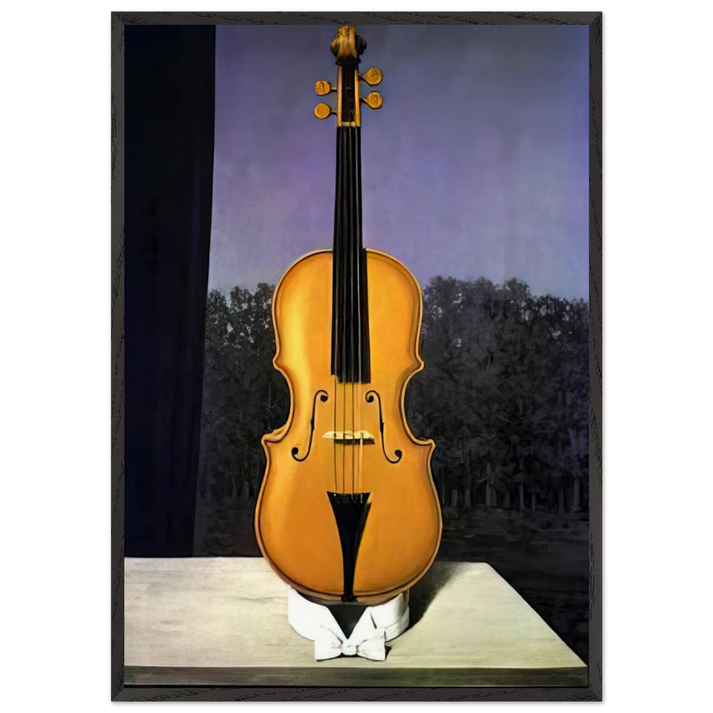 A LITTLE OF THE BANDIT S SOUL - Rene Magritte 70x100 cm / 28x40 inches Framed Art Print – Black Wooden Frame