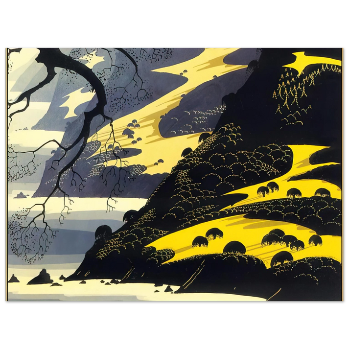 Eyvind Earle - Coastal Fog 75x100 cm / 30x40inches Fine Art Poster