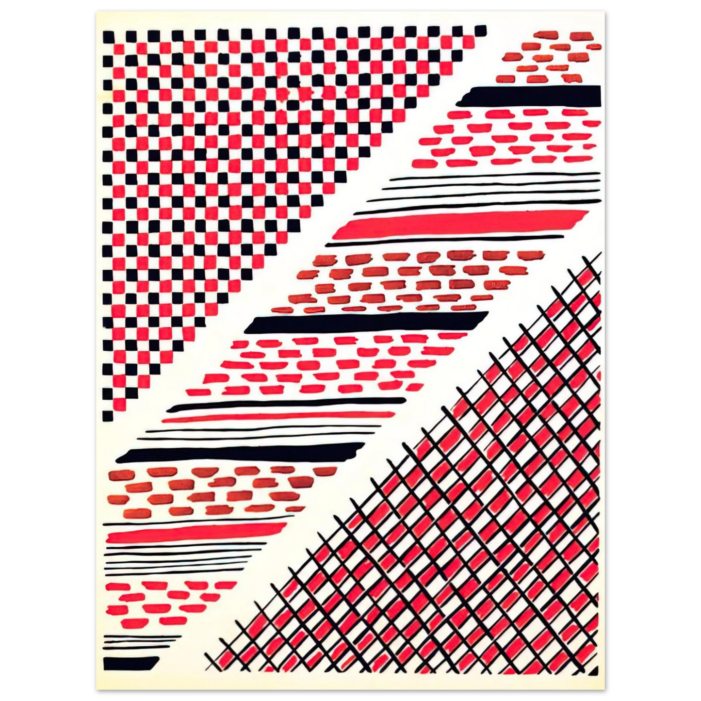 Sonia Delaunay - COMPOSITION 13 75x100 cm / 30x40inches Fine Art Poster