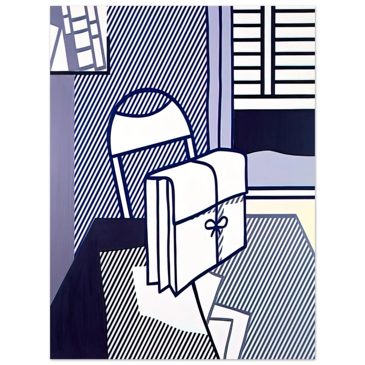 Roy Lichtenstein - STILL LIFE WITH DOSSIER 1976 75x100 cm / 30x40inches Fine Art Poster