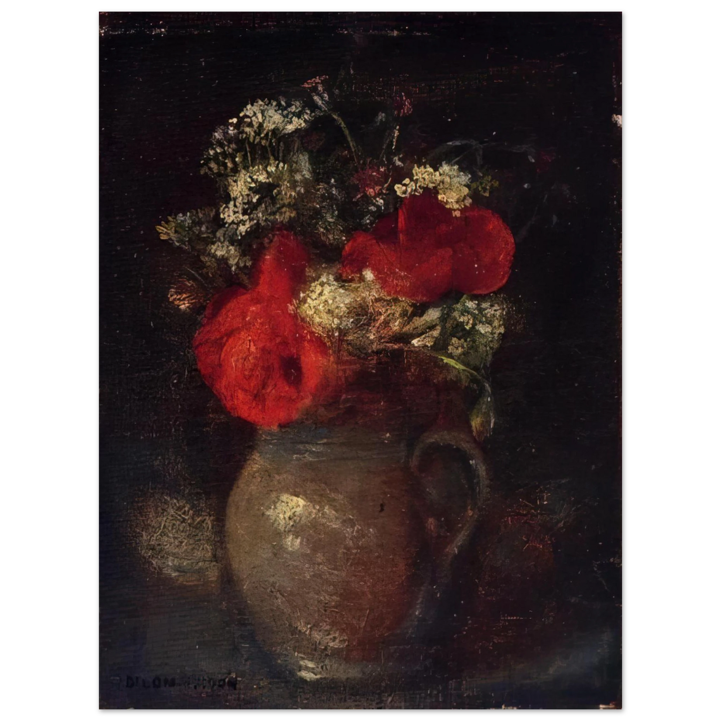 Odilon Redon - BOUQUET 75x100 cm / 30x40inches Fine Art Poster