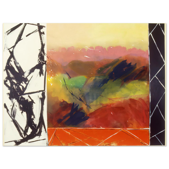 Ronnie Landfield - Railroad Gate - 1989 75x100 cm / 30x40inches Fine Art Poster