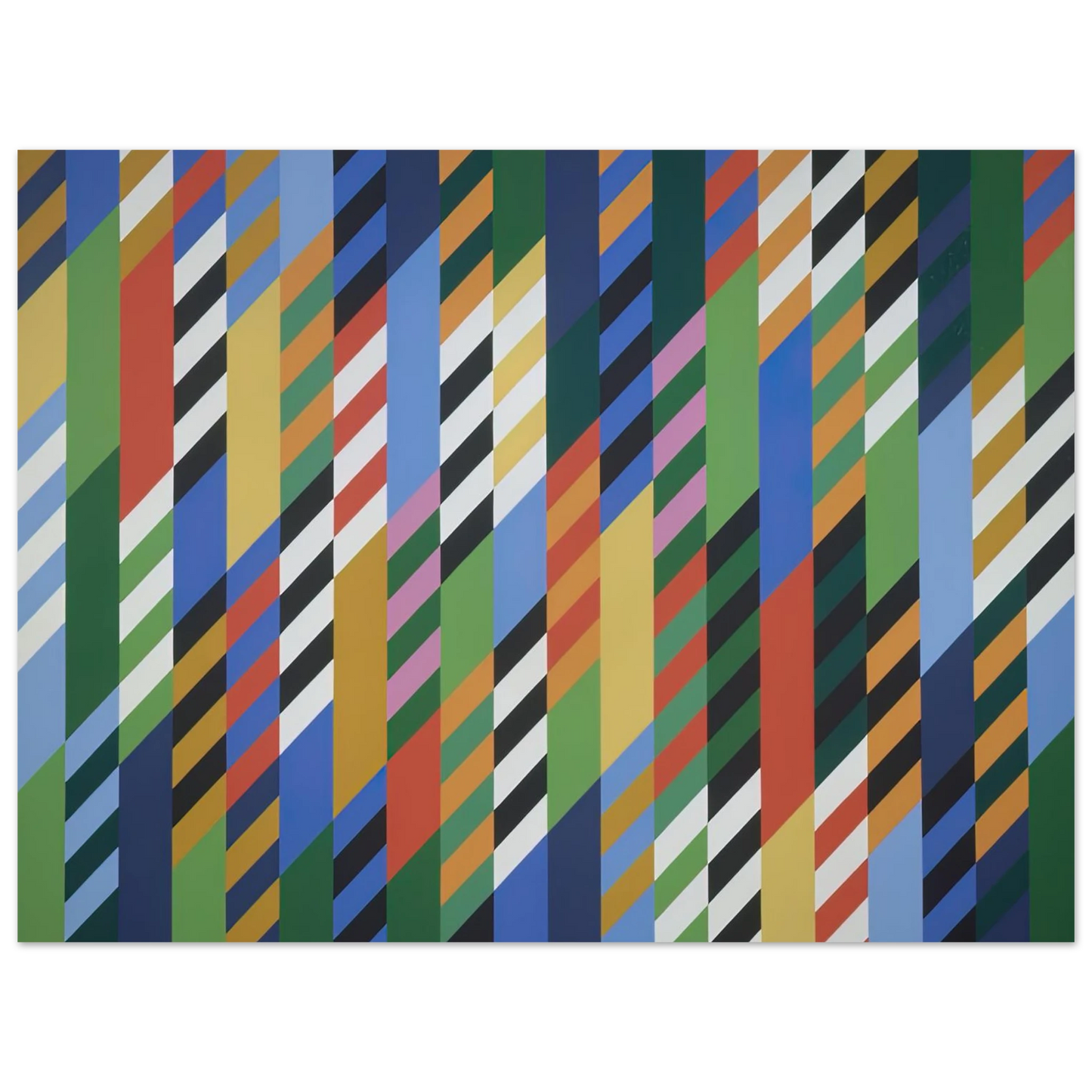 Bridget Riley - CONVERSATION 1992 75x100 cm / 30x40inches Fine Art Poster