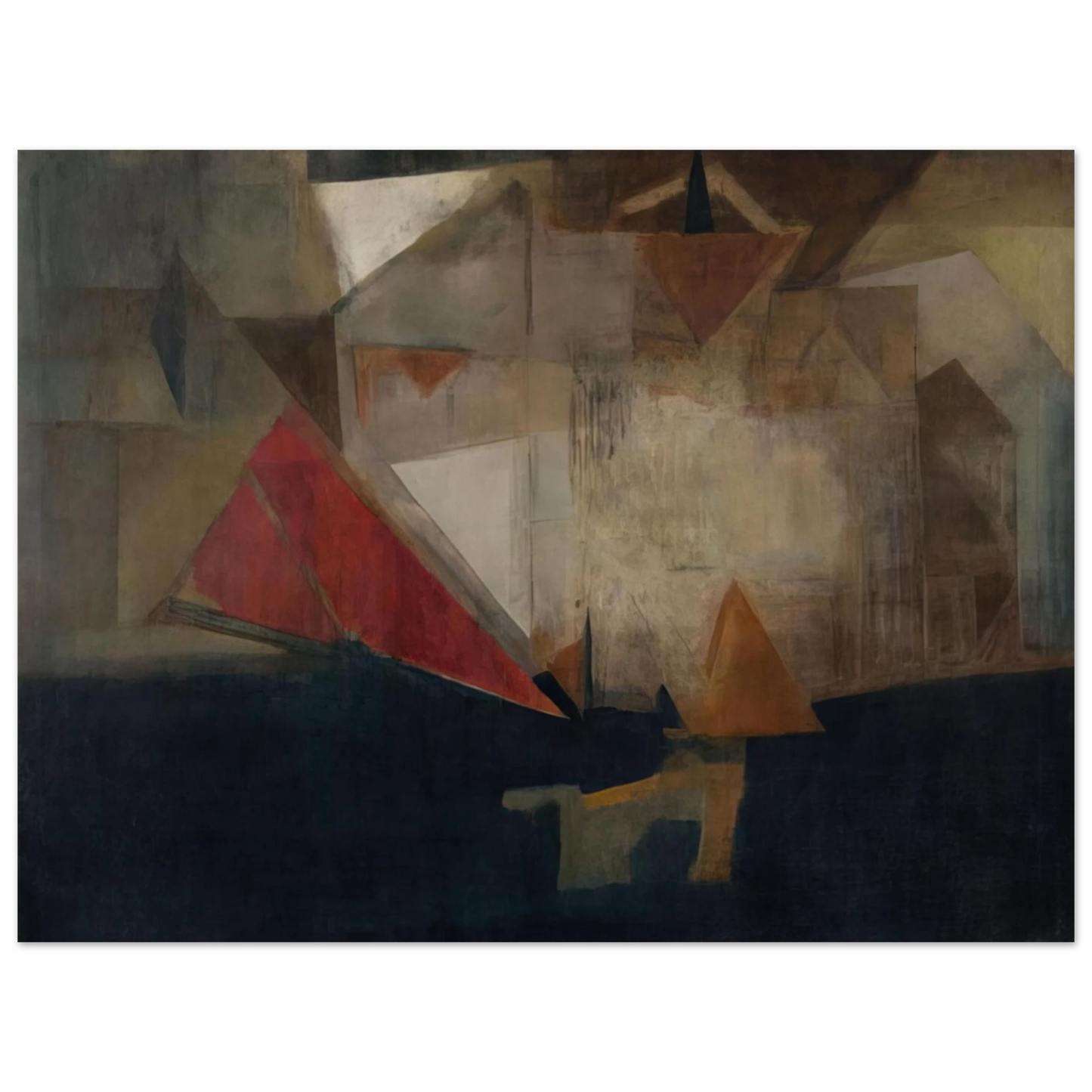 Nasreen Mohamedi - Untitled - 1963 75x100 cm / 30x40inches Fine Art Poster
